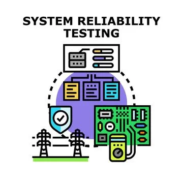 System reliability testing for performance and quality assurance 库存插图