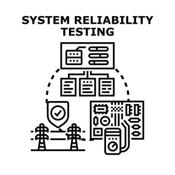 System reliability testing for performance and quality assurance 스톡 일러스트