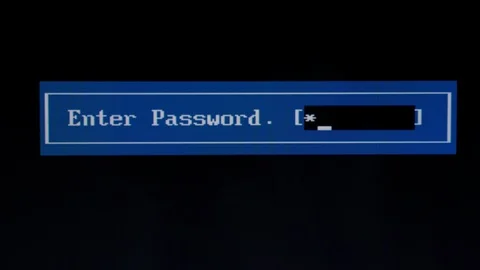 System remote access vulnerabilities Weak password breakthrough cybersecurity 4K Stock Footage 125148810