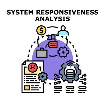 System responsiveness analysis for business optimization process Stock Illustration