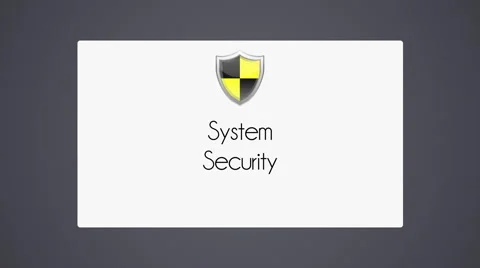 System Security shield Stock Footage 40774854