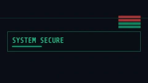 System Security Status Bar Animation - Digital Tech Data Concept Stock Footage 337501125
