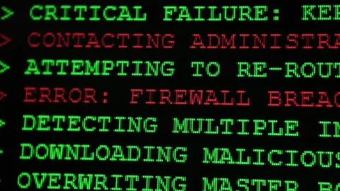 System Server Room - Critical Logs Video stock 342723614