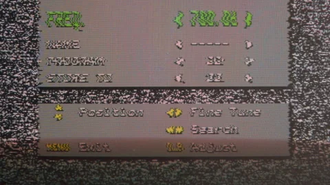 System Setup Menu Glitch 4K Stock Footage 244916366