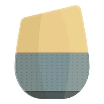 System smart speaker icon cartoon vector. Voice device Illustrazione stock