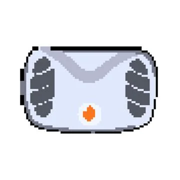 System smoke detector pixel art vector illustration Stock Illustration