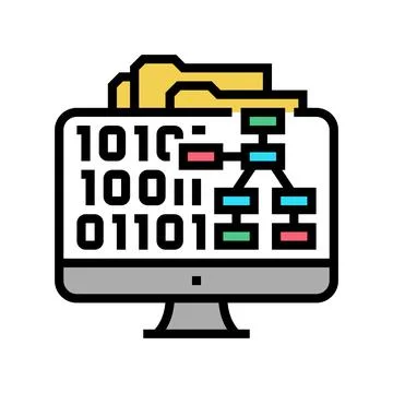 System software color icon vector illustration Stock Illustration