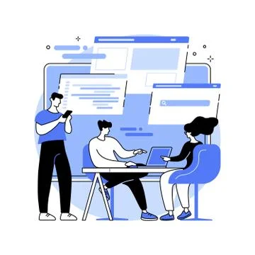 System software development abstract concept vector illustration. Stock Illustration