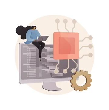 System software development abstract concept vector illustration. Stock Illustration