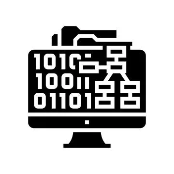 System software glyph icon vector illustration Stock Illustration