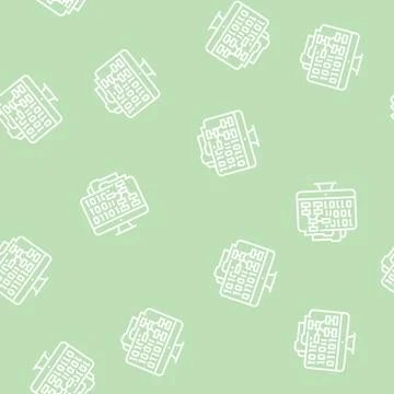 System software line seamless pattern Stockillustratie