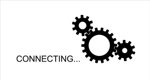 System software update and upgrade concept. Connecting process screen. Vector Stock Illustration