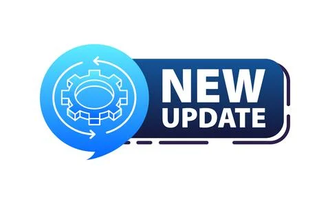 System software update and upgrade. Install new software. Installing app patch Illustrazione stock