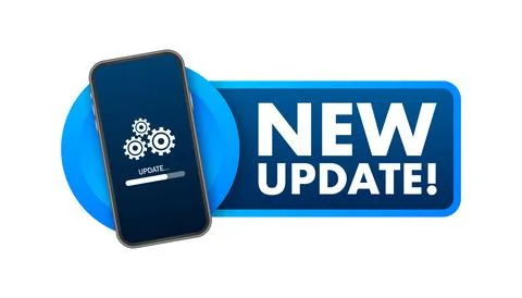 System software update, data update or synchronize with progress bar on the 库存插图