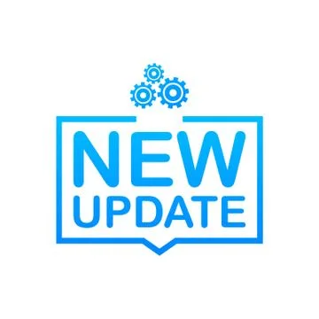 System software update or upgrade. Banner new update, Badge, sign. Vector sto Stock Illustration