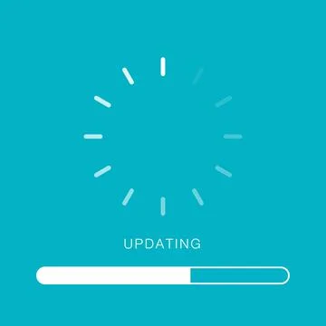 System software update or upgrade. Stock Illustration