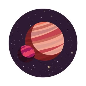 System solar planets Stock-Illustration