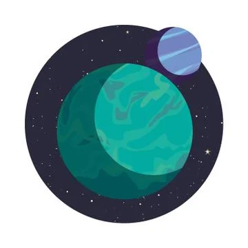 System solar planets Stock-Illustration
