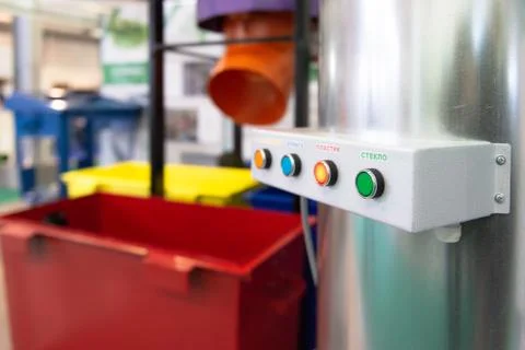 The system of sorting of garbage Stock Photos