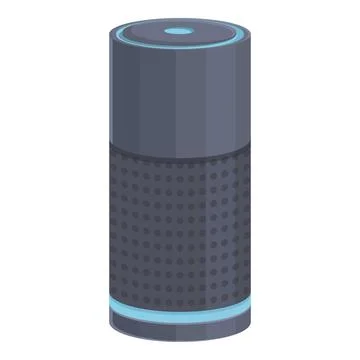 System speaker icon cartoon vector. Alexa music Illustrazione stock