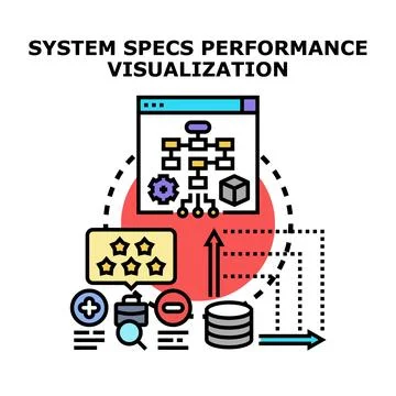 System specifications performance visualization concept イラスト素材