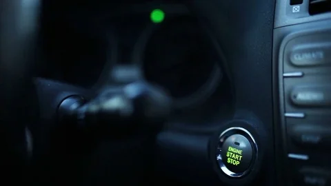 System start stop the car Video stock 73340354