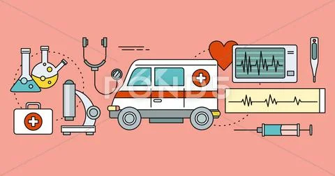 System Technology for Health Research Stock Illustrationen