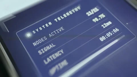 System Telemetry automated collection and transmission of data Stock Footage 334951049