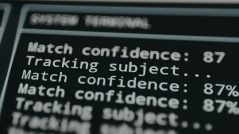System Terminal from a Police database interface Stock Footage 332461367