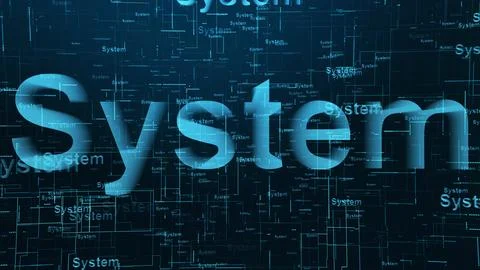 System text technology background イラスト素材