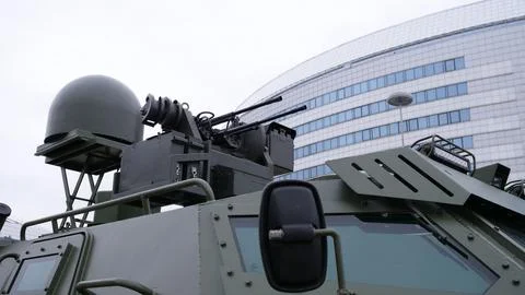 System for tracking and destroying drones Foto stock