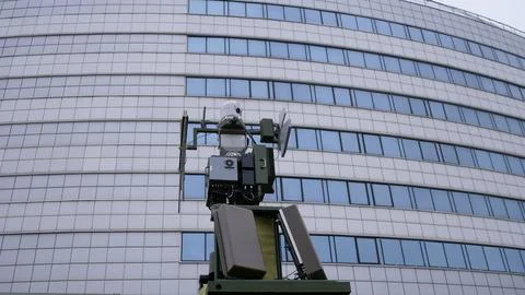 System for tracking and destroying drones Stock-Fotos