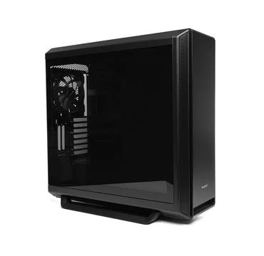 System unit case be quiet silent base 802 on white background. Stock Photos