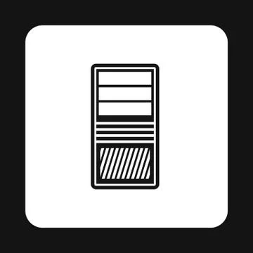System unit of computer icon, simple style Stock Illustration