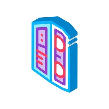 System unit computer isometric icon vector illustration Stock Illustration