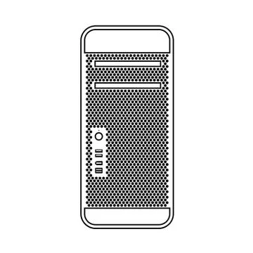 System Unit Icon Stock Illustration