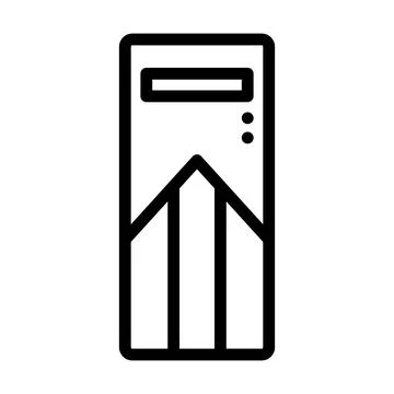 System Unit Icon Illustrazione stock
