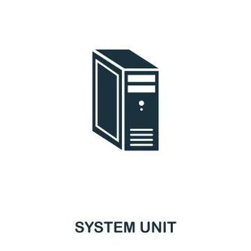 System Unit icon. Line style icon design. UI. Illustration of system unit icon Stock Illustration