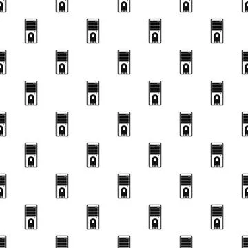 System unit pattern, simple style Illustrazione stock