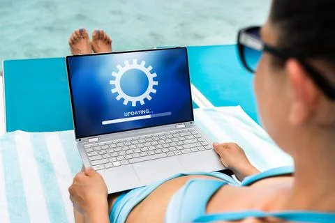 System Update And New Software Upgrade Install Stock Photos