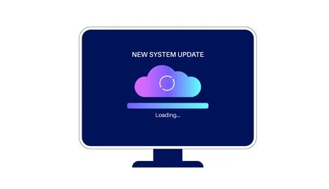 System update concept Stock Illustration