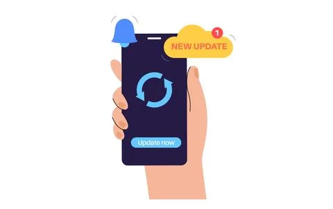 System update concept Stock Illustration