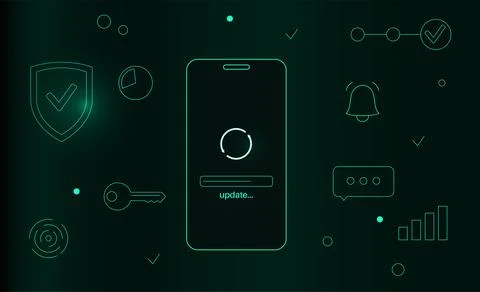 System update concept Stock Illustration