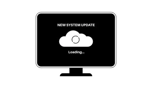 System update concept Stock Illustration