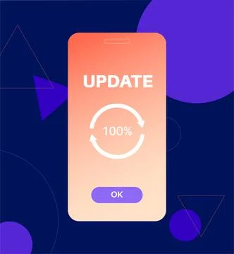 System update concept Stockillustratie