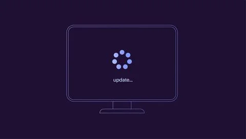 System update concept Stock Illustration