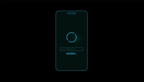 System update concept Stock Illustration