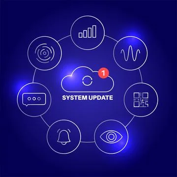 System update concept Stock Illustration