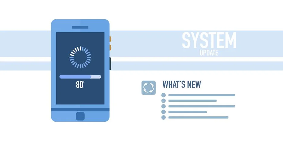 System update concept improves performance イラスト素材
