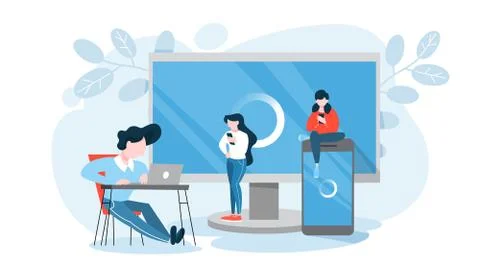 System update concept. Software upgrade process. Message Stock Illustration